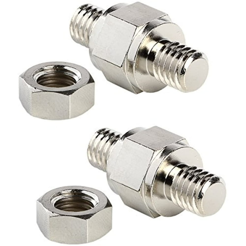 2pcs Standard Side Post Battery Terminal 3/8 16 Stud Extender Extension
