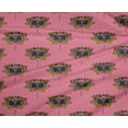 thumbnail image 4 of oneOone Polyester Lycra Fabric Lotus Block Print Sewing Fabric BTY 56 Inch Wide, 4 of 4