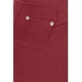 thumbnail image 5 of MOA COLLECTION Women's Plus Size Capri Jeggings - Cotton Blend, 5-Pocket Skinny Pants (XL-XXXL), 5 of 5