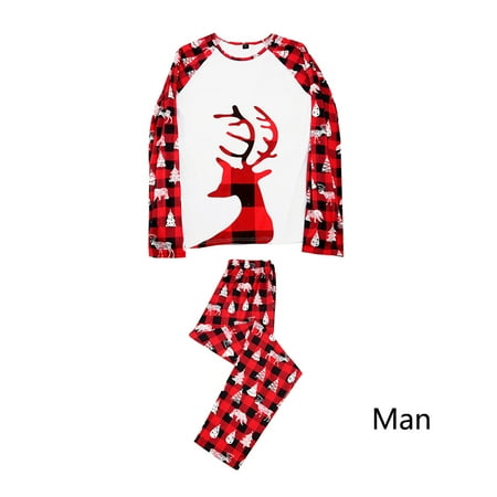 

Christmas Dad Pajamas Suit Family Suit Deer Print Sleepwear Matching Set