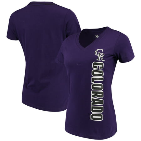 Colorado Rockies G-III 4Her by Carl Banks Women's Asterisk V-Neck T-Shirt -