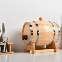 NSESSHome 1 L Oak Barrels for Aging Whiskey, Wine, Rum, Scotch, and More, Ideal for Whiskey Barrel or Wine Barrel, American Charred Oak Barrel for Bourbon, Tequila and Brandy