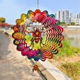thumbnail image 4 of Wind Spinner Outdoor,Flowering Bee Mandala Wind Chimes Winds Mandala, 4 of 5