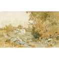thumbnail image 2 of Théodore Rousseau 24x16 Gold Ornate Framed and Double Matted Museum Art Print Titled - The Road to Paris&nbsp; in Fontainebleau Forest, 2 of 4