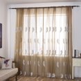 thumbnail image 4 of Poliéster puerta ventana cortina apagón para dormitorio sala de estar decoración (marrón), 4 of 8