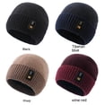thumbnail image 5 of Hats for Women/Men Winter Hat Plus Velvet Knitted Hat Autumn And Winter Wool Hat Winter Hat Letter Labeling Melon Skin Hat, 5 of 5
