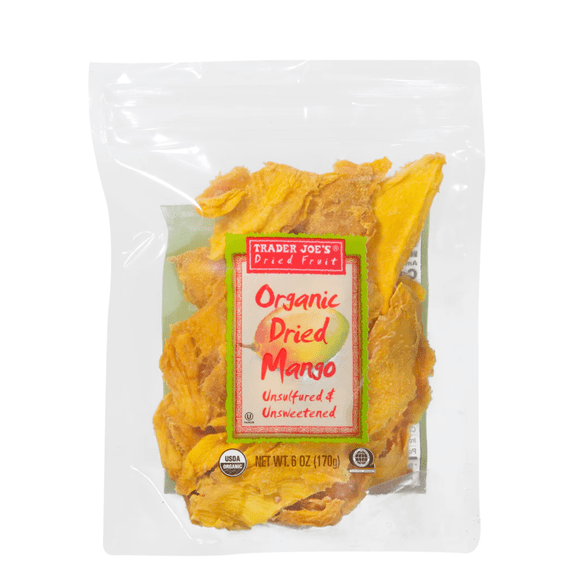 Trader Joe's Organic Dried Mango, Unsulfured & Unsweetened, 6 oz