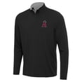 thumbnail image 2 of Men's Antigua  Black Los Angeles Angels Content Quarter-Zip Top, 2 of 3