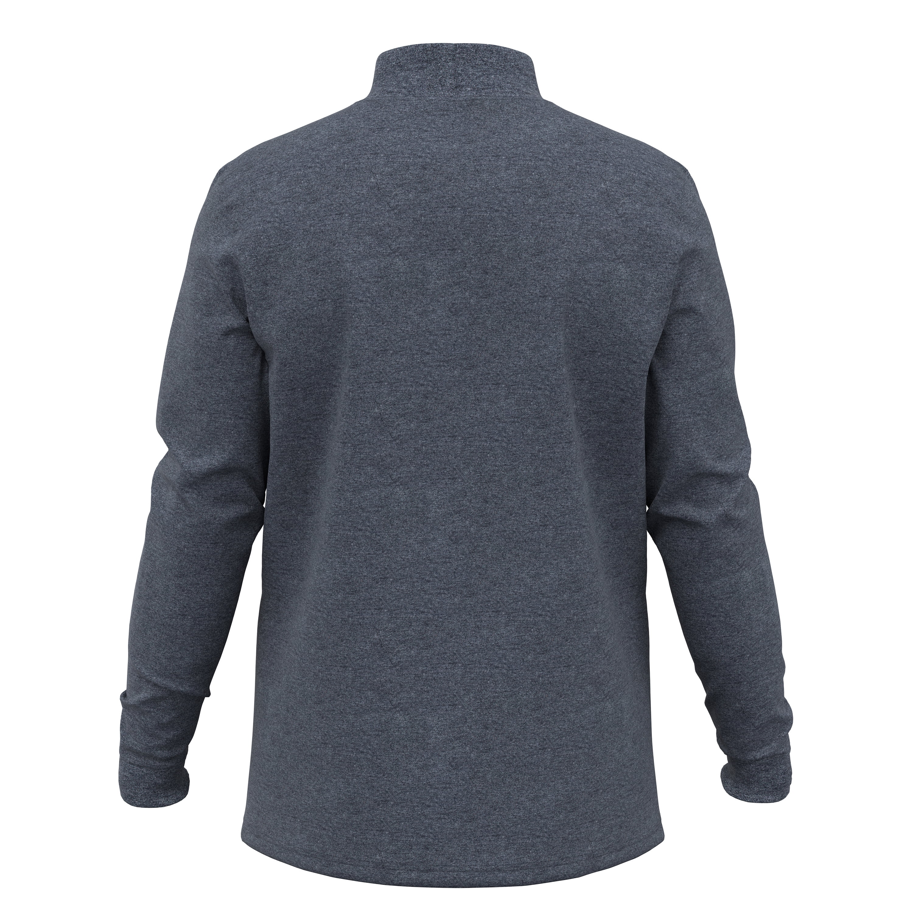 Men's 100% Interlock Knit Combed Cotton Super-Soft Pre-Washed Ski Casual Mockneck Pullover Sweater