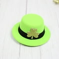 thumbnail image 5 of HBBKVI St Patricks Day Hat, St. Patrick's Day Green Hat Hair Card Top Hat Decoration Irish Festival, 5 of 6