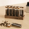 Coffee Containers with Shelf Coffee Bean Storage Tubes Transparent Tea