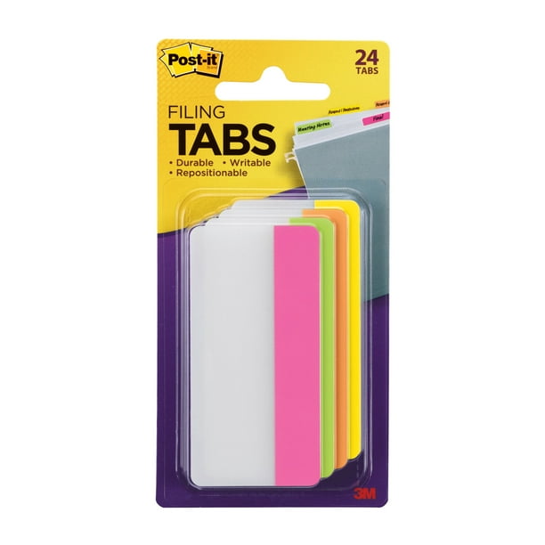 Sticky note 3 x 1.5 In. Filing Tab, Pack Of 24