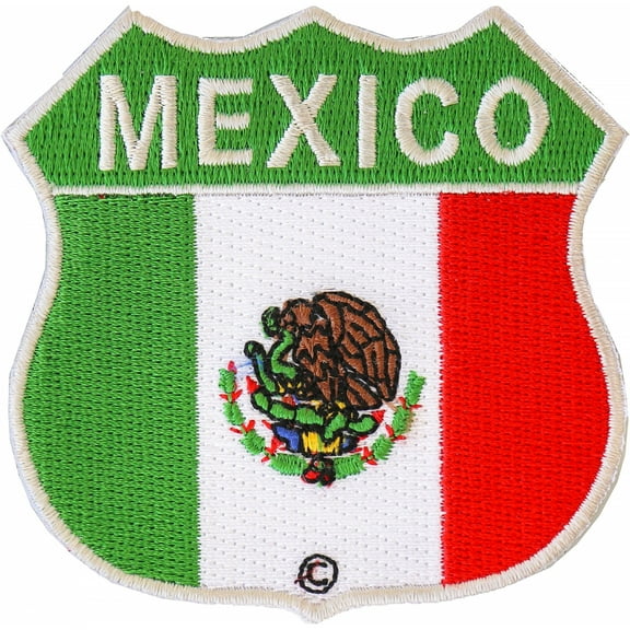 Mexico Shield Flag Patch