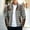 Gray, variant on Mens Leather Jacket Moto Style Real Lambskin Leather Jacket Quilted Cafe Racer Classic Zip Up Biker Jacket for Men