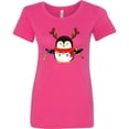 thumbnail image 3 of Inktastic Penguin Xmas Women's T-Shirt, 3 of 5