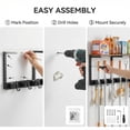 thumbnail image 6 of Efoee Broom Holder Wall Mount with Cleaning Supplies Organizer, Utility Shelf Closet Organizer for Home,Garage,Kitchen,Laundry Room, 6 of 8