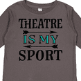 thumbnail image 4 of Inktastic Theatre Is My Sport Drama Acting Boys or Girls Long Sleeve Toddler T-Shirt, 4 of 5