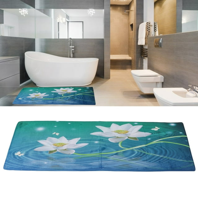 Long Bath MatBathroom Runner Practical Breathable Bathroom Floor Mat Bathroom Runner Precision Engineered