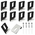 thumbnail image 1 of Hardware Mirror Clips for Wall Mounting, Single Hole Silver, 1 of 5
