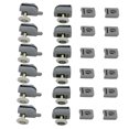 thumbnail image 4 of OUNONA 12-Pcs Shower Door Pulley Replacement Plastic Light Grey for DIY Replacement Homeowners, 4 of 8