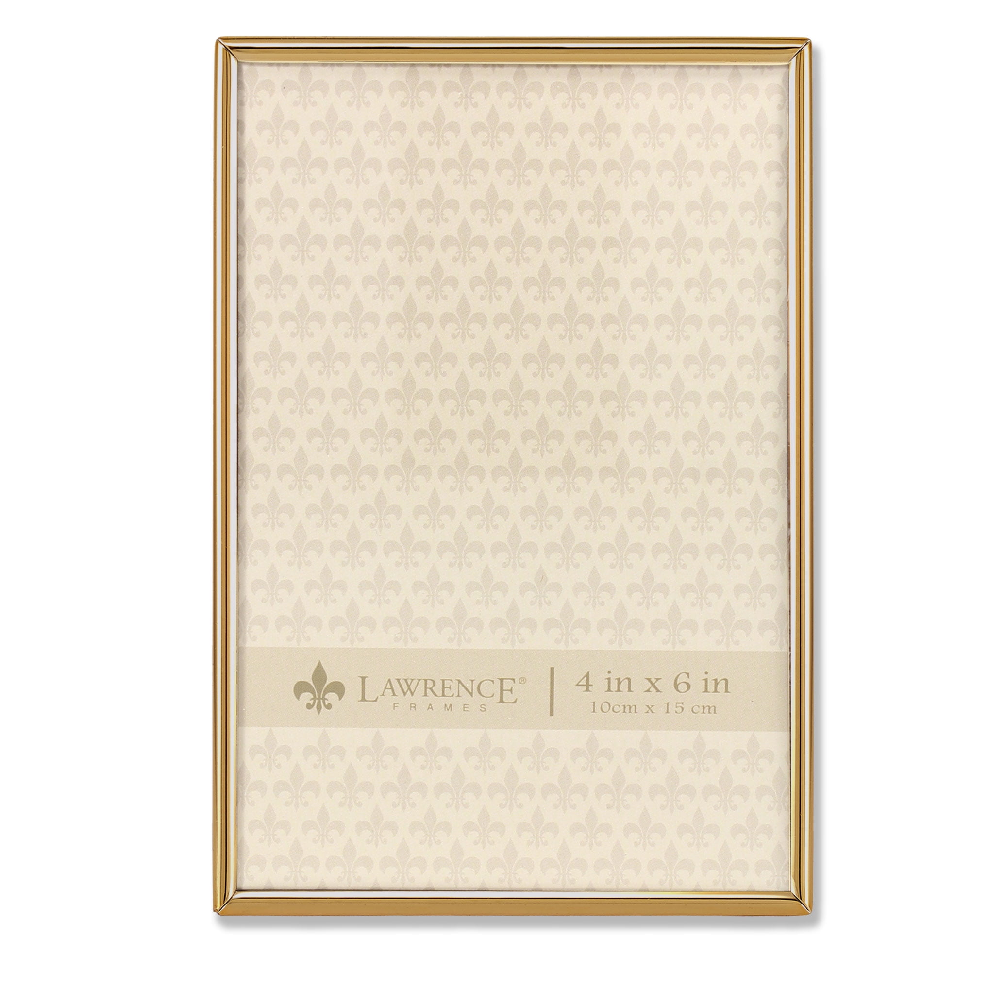 Lawrence Frames 4x6 Simply Gold Metal Picture Frame