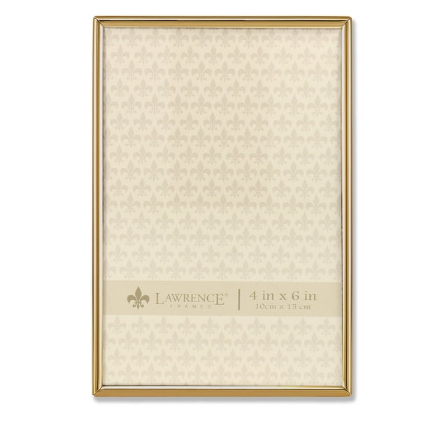 Lawrence Frames 4x6 Simply Gold Metal Picture Frame
