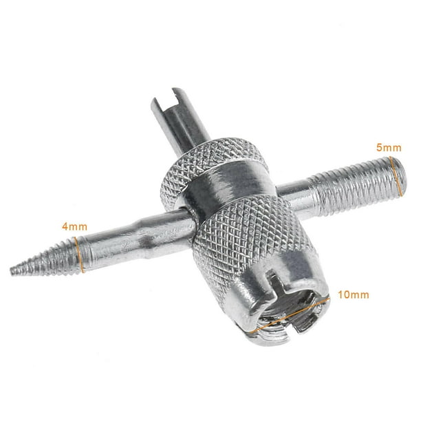 Cambiador de neumáticos de Metal cromado para bicicleta de coche, extractor de vástago de válvula de neumático, herramienta de reparación de ruedas, compras felices
