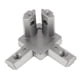 thumbnail image 4 of Serie 2020 UE, para de extrusión de aluminio con ranura en T, conector de esquina interior, forma L de tres vías de Cola Conector de esquina interior de 3 vías, 4 of 8