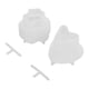 thumbnail image 2 of Silicone Candle Mold High Flexibility Cat Paw and Heart Shape Easy To Clean Reusable 2Pcs Drawer Handle Mold for DIY ANGGREK Otros, 2 of 8