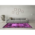 thumbnail image 3 of Ahgly Company Indoor Rectangle Abstract Purple Contemporary Area Rugs, 4' x 6', 3 of 4