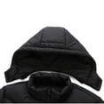 thumbnail image 5 of YLSDY Down Jackets for Mens with Hood Winter Thicken Long Sleeve Puffer Jacket Zip Up Warmth Casual Outdoor Puffy Jackets Black XL, 5 of 9