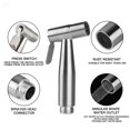thumbnail image 4 of One Piece Stainless Steel Toilet Sprayer, Bidet Sprayer Kit, Faucet Sprayer Toilet Sprayer (Silver), 4 of 5