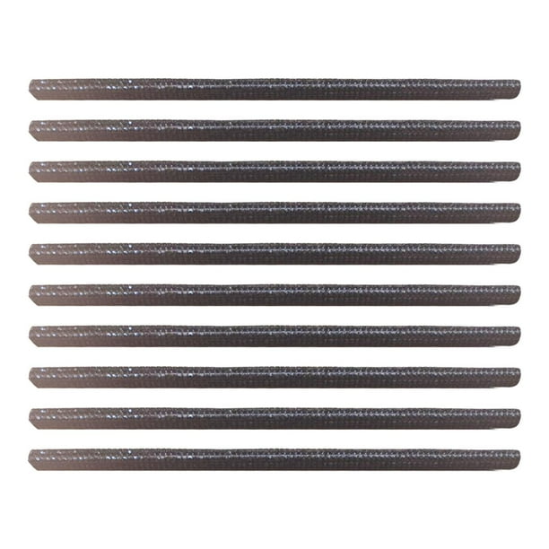 10 piezas de moldura de salida de ventilación de aire portátil de 20 cm, rejillas en forma de U Negro