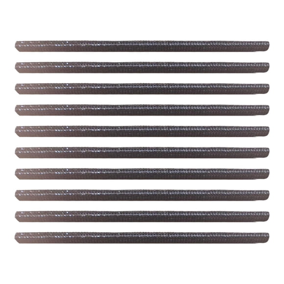 10 piezas de moldura de salida de ventilación de aire portátil de 20 cm, rejillas en forma de U Negro