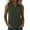 Army Green, variant on Women's Summer Athletic Tank Tops Sleeveless V Neck Collared Cotton Blend Stretchy Lightweight For Running Workout