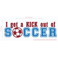 thumbnail image 2 of Kick Out of Soccer Wall Decals Stickers Vinyl Lettering Art Sports Boy Bedroom Decor 2color 23x7-Inch, Red/Traffic Blue, 2 of 6