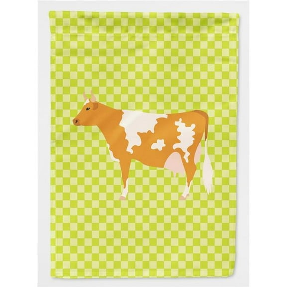 Caroline's Treasures BB7647GF Guernsey Cow Green Flag Garden Size , Small, multicolor