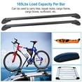 2 Pcs Universal Roof Rack Cross Bars 43" AntiTheft Lock Adjustable