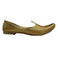 thumbnail image 3 of Men Wedding Sherwani Shoes Handmade Punjabi Jutti For Men Designer Flat Mojaris, 3 of 5