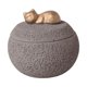 thumbnail image 2 of Contenedor de urna conmemorativa, tarro de almacenamiento decorativo de escritorio con tapa, resistente y compacto. Gris, 2 of 9