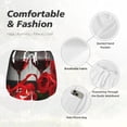 thumbnail image 4 of Bixox Women's Red Wine Rose pattern 2 in 1 Running Shorts - Lightweight Athletic Workout Gym Yoga Shorts Liner with Pockets - XX-Large, 4 of 7