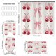thumbnail image 3 of Accesorios de baño Cortina de ducha de San Valentín con lazo Impresión digital en tinta rosa Cortina divisoria impermeable para baño Conjunto de baño de poliéster, 3 of 6