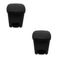 thumbnail image 6 of FRCOLOR 2pcs Step On Trash Can Kitchen Trash Can Foot Pedal Small Trash Can with Lid Kitchen Garbage Can Plastic Trash Can Small Covered Trash Can, 6 of 8