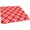 Red & White-1, variant on Checkered Fitted Square Polyester Tablecloth, Red & White Buffalo Lattice Elastic Edge Home Decor Table Clothes, Waterproof Table Cloth for Family Party, Fits 34x34 inch Table