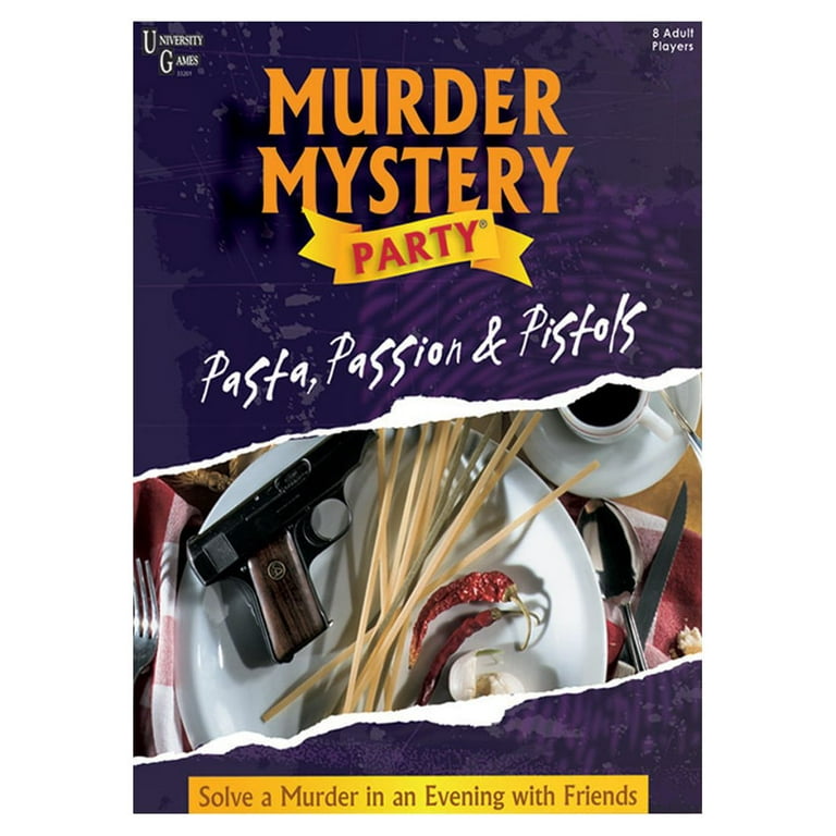 Pasta, Passion and Pistols Murder Mystery Board Game, by University Games