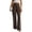 Brown, variant on Wide Leg Pants Women's High Elastic Waisted in The Back Business Work Trousers Long Straight Suit Pants for Office Casual Wear