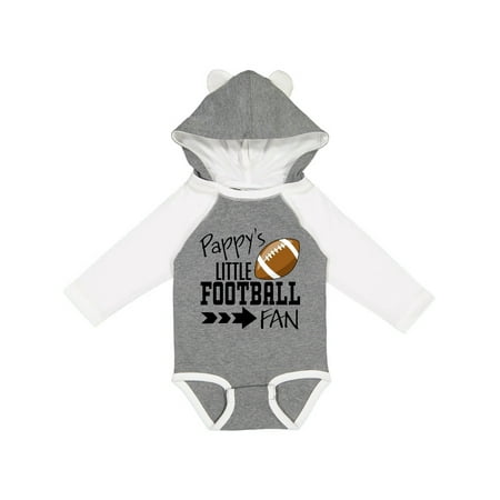 

Inktastic Pappy s Little Football Fan Gift Baby Boy or Baby Girl Long Sleeve Bodysuit