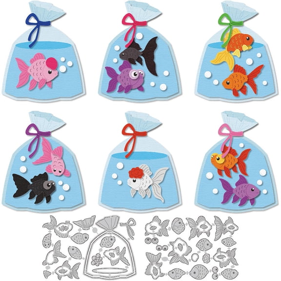 Fish Cutting Dies Animals Card Making Die Stencil Carbon Steel Die Cuts Card Scrapbooking Embossing Template Dies