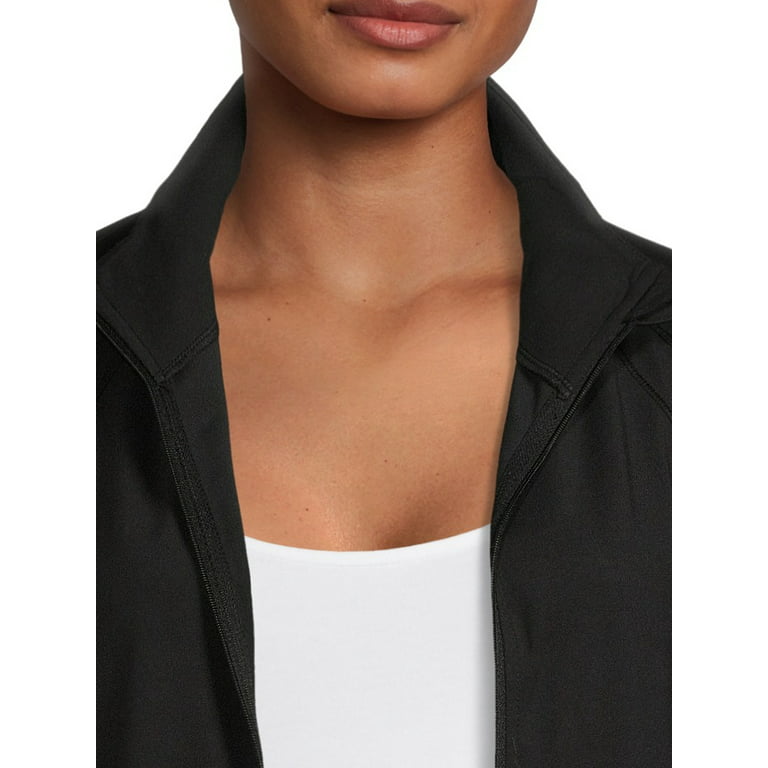 Avia Women's Active Full Zip Long Sleeve Jacket with Thumbholes