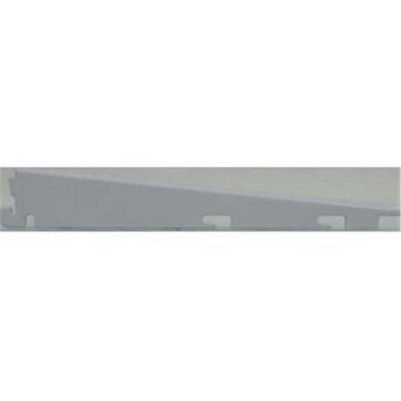 Rubbermaid Fast Track Bracket - Steel, Adjustable - 12 in, White